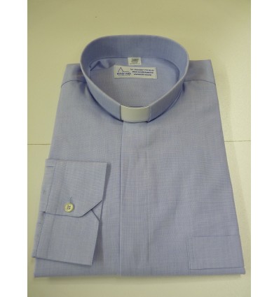 Chemise clergy classic bleu ciel